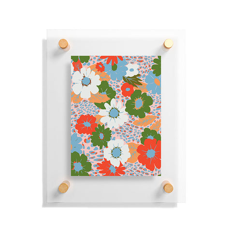 Emanuela Carratoni Bold Flowers Floating Acrylic Print