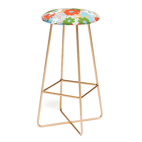 Emanuela Carratoni Bold Flowers Bar Stool