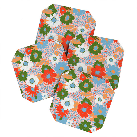 Emanuela Carratoni Bold Flowers Coaster Set