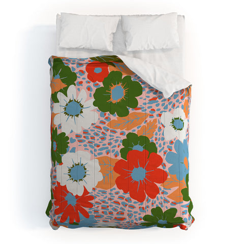 Emanuela Carratoni Bold Flowers Comforter
