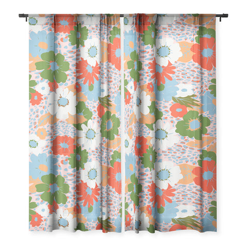 Emanuela Carratoni Bold Flowers Sheer Non Repeat