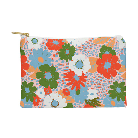 Emanuela Carratoni Bold Flowers Pouch