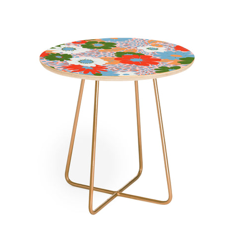 Emanuela Carratoni Bold Flowers Round Side Table