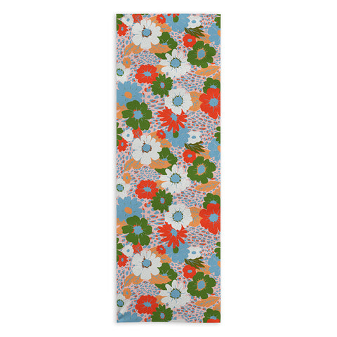 Emanuela Carratoni Bold Flowers Yoga Towel