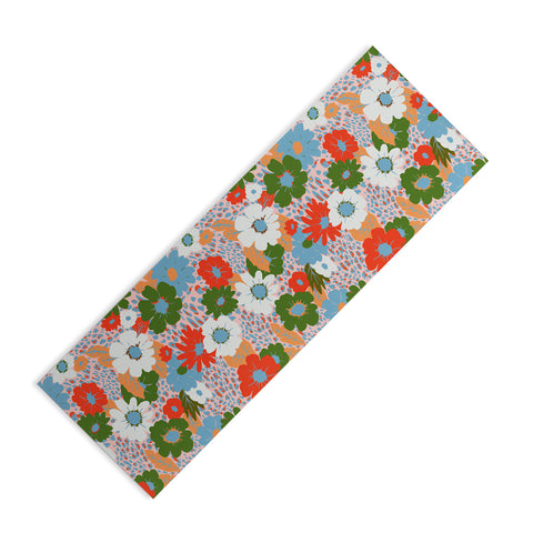 Emanuela Carratoni Bold Flowers Yoga Mat