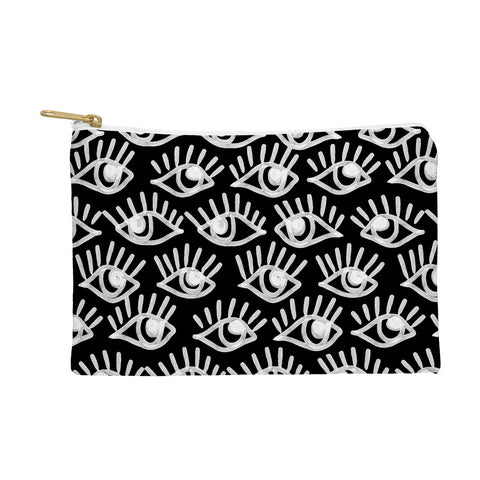 Emanuela Carratoni Bold Painted Eyes Pouch