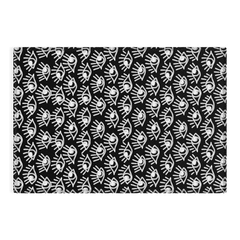 Emanuela Carratoni Bold Painted Eyes Outdoor Rug