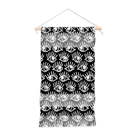 Emanuela Carratoni Bold Painted Eyes Wall Hanging Portrait