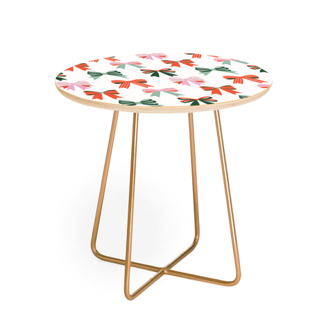 Emanuela Carratoni Bows Pattern Round Side Table
