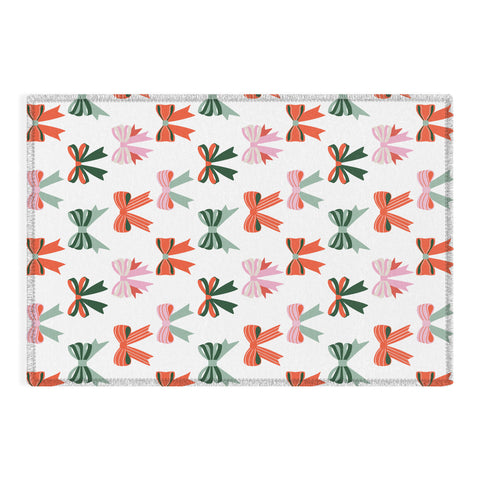 Emanuela Carratoni Bows Pattern Outdoor Rug