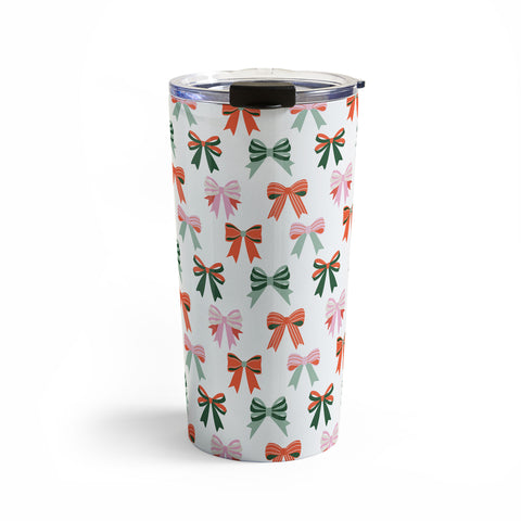 Emanuela Carratoni Bows Pattern Travel Mug