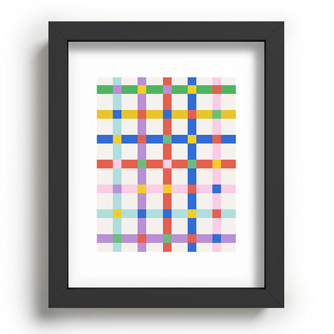 Emanuela Carratoni Checkered Crossings Recessed Framing Rectangle