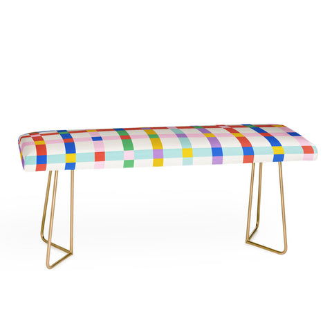 Emanuela Carratoni Checkered Crossings Bench
