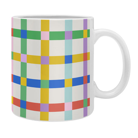 Emanuela Carratoni Checkered Crossings Coffee Mug
