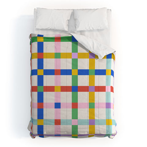 Emanuela Carratoni Checkered Crossings Comforter