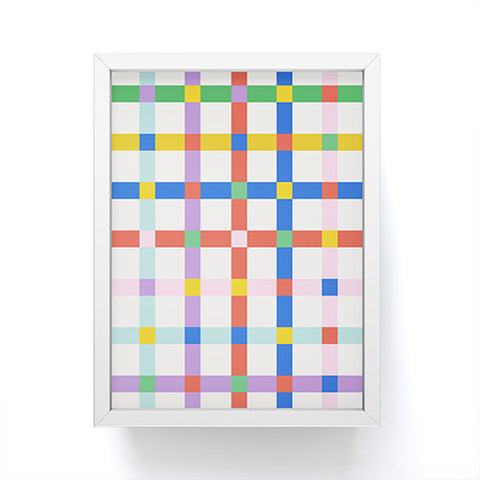 Emanuela Carratoni Checkered Crossings Framed Mini Art Print