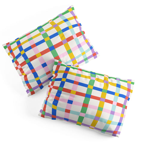 Emanuela Carratoni Checkered Crossings Pillow Shams