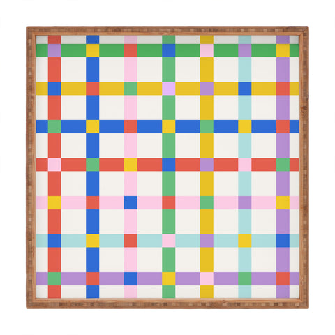 Emanuela Carratoni Checkered Crossings Square Tray