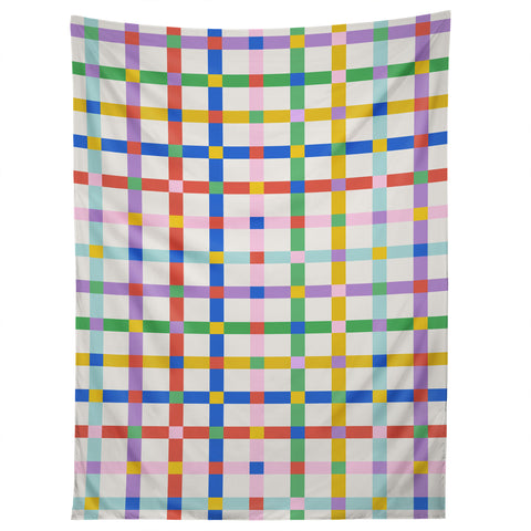 Emanuela Carratoni Checkered Crossings Tapestry