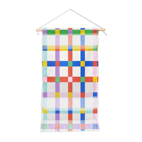 Emanuela Carratoni Checkered Crossings Wall Hanging Portrait