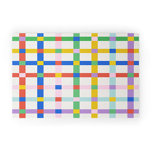 Emanuela Carratoni Checkered Crossings Welcome Mat