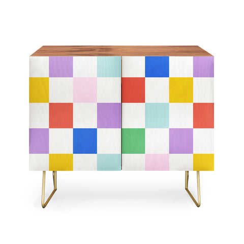 Emanuela Carratoni Checkered Rainbow Credenza