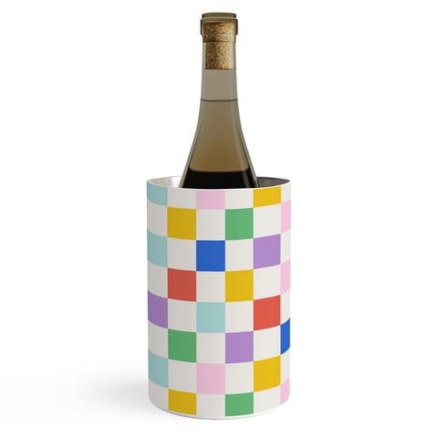 Emanuela Carratoni Checkered Rainbow Wine Chiller