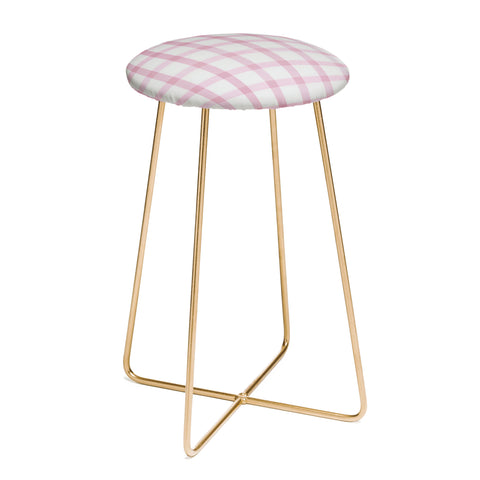 Emanuela Carratoni Checkered Watercolor Counter Stool