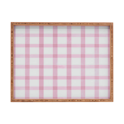 Emanuela Carratoni Checkered Watercolor Rectangular Tray