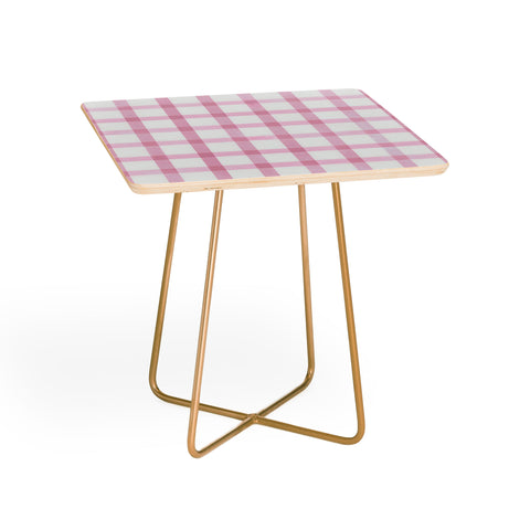 Emanuela Carratoni Checkered Watercolor Side Table