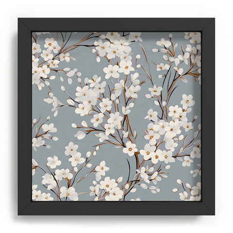 Emanuela Carratoni Cherry Blossom Flowers Recessed Framing Square