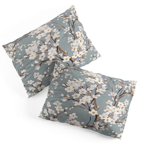 Emanuela Carratoni Cherry Blossom Flowers Pillow Shams