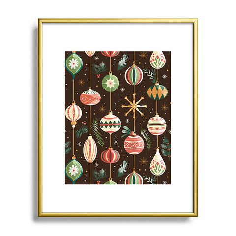Emanuela Carratoni Christmas Decorations Metal Framed Art Print