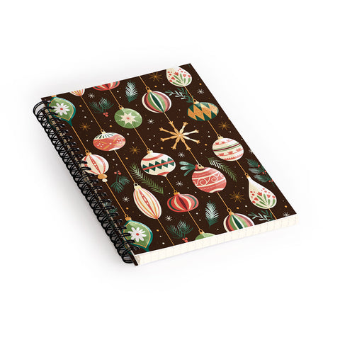 Emanuela Carratoni Christmas Decorations Spiral Notebook