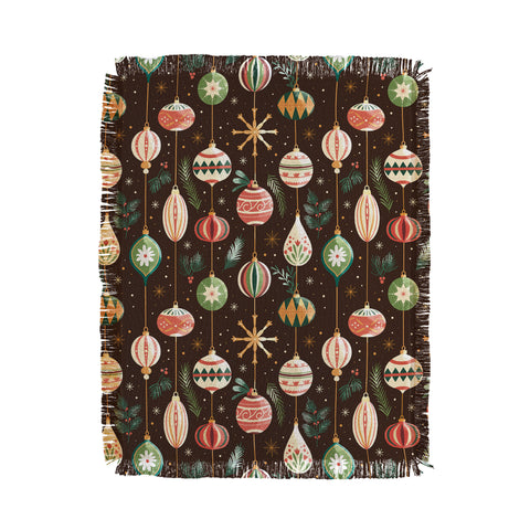 Emanuela Carratoni Christmas Decorations Throw Blanket