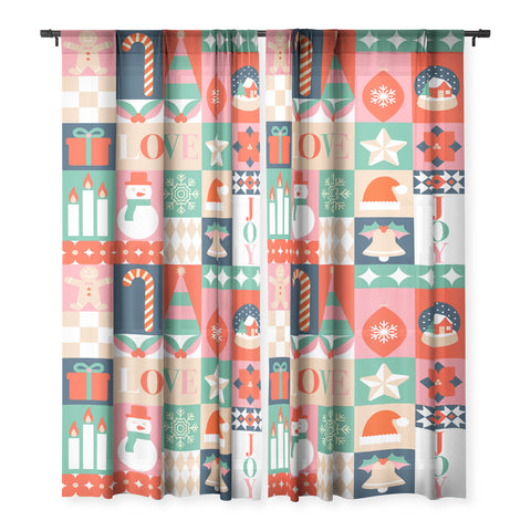 Emanuela Carratoni Christmas Patchwork Sheer Non Repeat