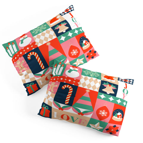 Emanuela Carratoni Christmas Patchwork Pillow Shams