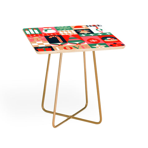 Emanuela Carratoni Christmas Patchwork Side Table