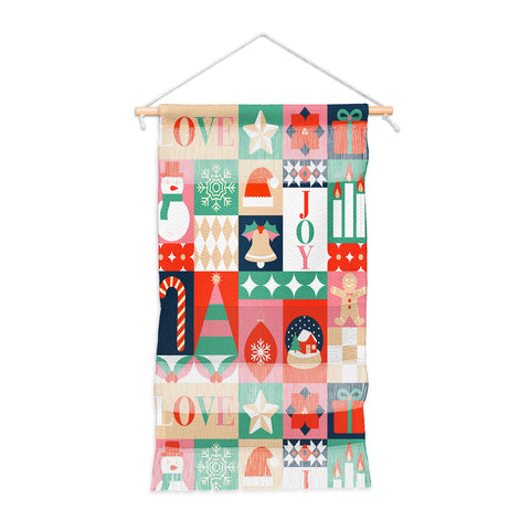 Emanuela Carratoni Christmas Patchwork Wall Hanging Portrait