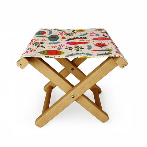 Emanuela Carratoni Christmas Vintage Decorations Folding Stool