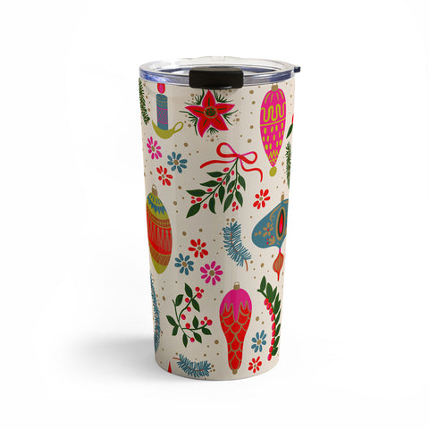 Emanuela Carratoni Christmas Vintage Decorations Travel Mug