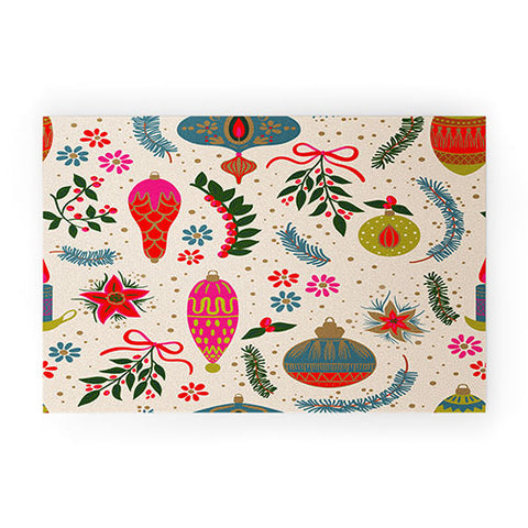 Emanuela Carratoni Christmas Vintage Decorations Welcome Mat