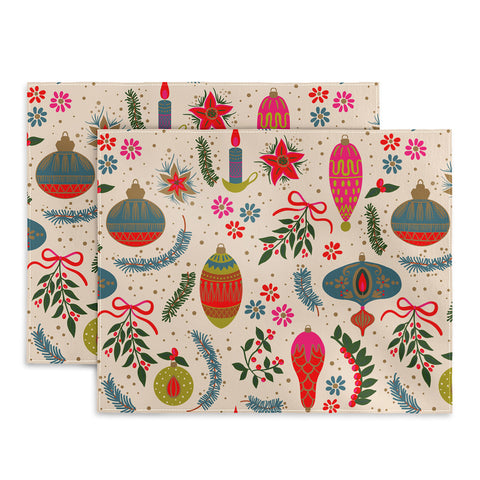 Emanuela Carratoni Christmas Vintage Decorations Placemat