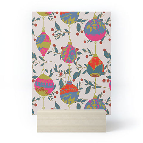 Emanuela Carratoni Christmas Vintage Ornaments 2 Mini Art Print