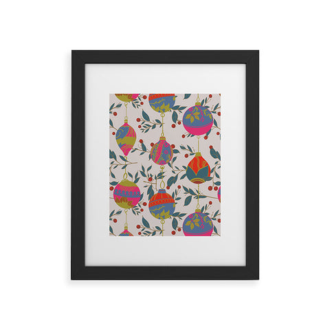 Emanuela Carratoni Christmas Vintage Ornaments 2 Framed Art Print