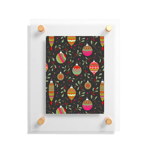 Emanuela Carratoni Christmas Vintage Ornaments Floating Acrylic Print