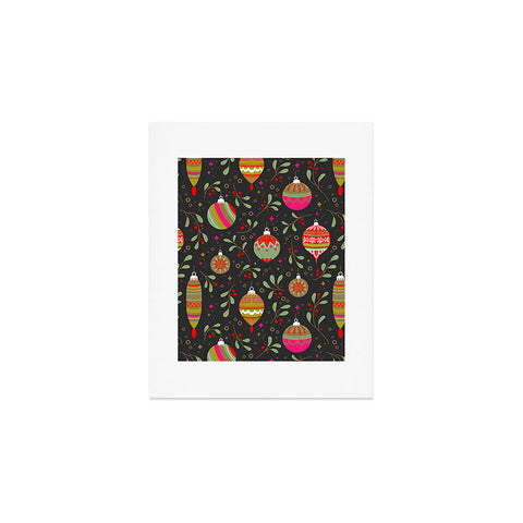 Emanuela Carratoni Christmas Vintage Ornaments Art Print