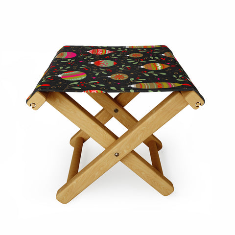 Emanuela Carratoni Christmas Vintage Ornaments Folding Stool