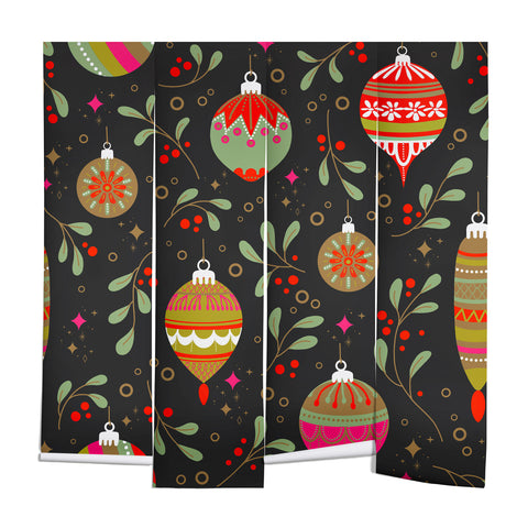 Emanuela Carratoni Christmas Vintage Ornaments Wall Mural