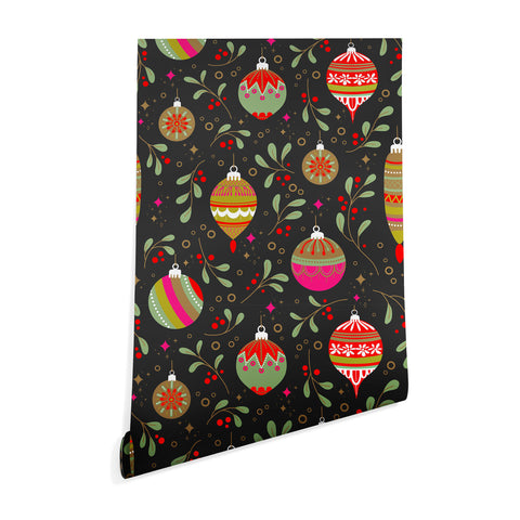 Emanuela Carratoni Christmas Vintage Ornaments Wallpaper